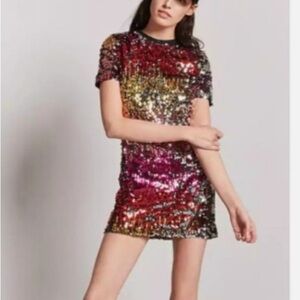 Forever 21 Multicolor Sequin Kids Dress